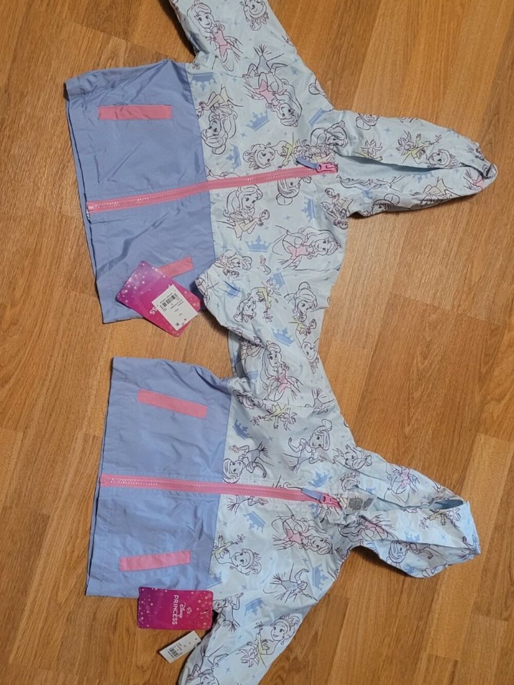 NWT Set of 2 Disney Princess Windbreaker Jackets Size 18 months